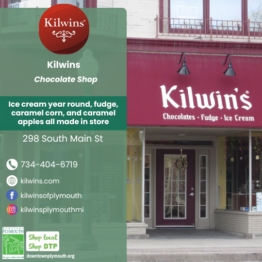 Kilwins Downtown Plymouth Michigan 48170