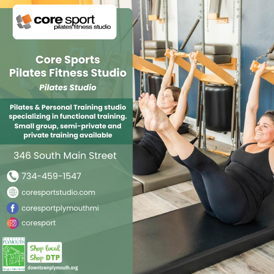 Core Sport Pilates Fitness Studio Downtown Plymouth MI 48170